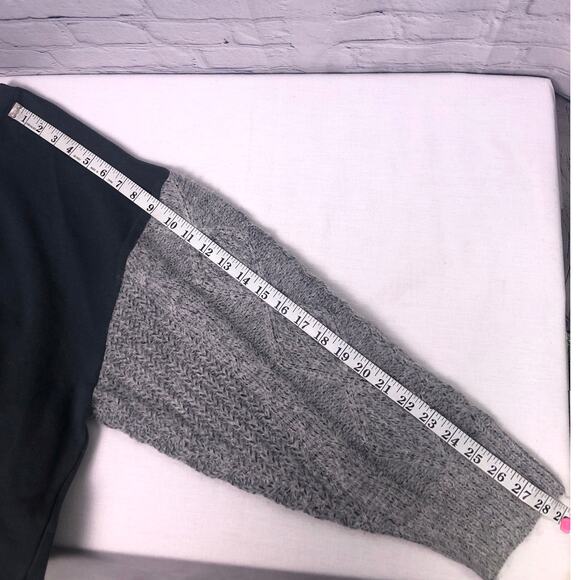 Vintage Havana Drop Shoulder Raglan Chunky Knit Sleeve Cozy Casual Pullover L - Picture 13 of 14